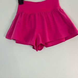 Yogalicious Hot Pink Athletic Skort-Style Shorts